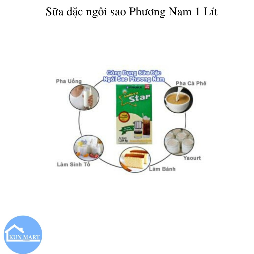 Sữa Đặc FREESHIP Sữa Đặc Ngôi Sao Phương Nam VINAMILK Thơm Ngon 1284g
