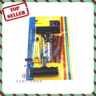 Bộ dụng cụ vá lốp xe không ruột đa năng, dụng cụ sửa xe chuyên nghiệp giúp chúng ta làm tại nhà
