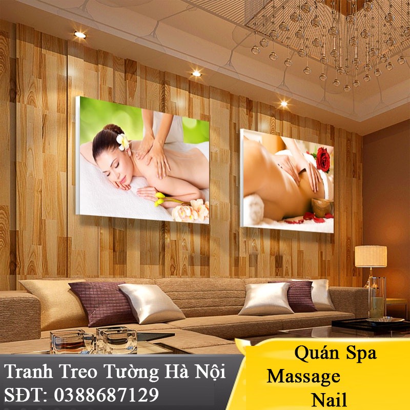 HD46 Tranh Treo Tường Cao Cấp Dành Cho Quán Massage/ Spa/ Salon/ Nail/ Khách Sạn/ Tắm Giác Hơi