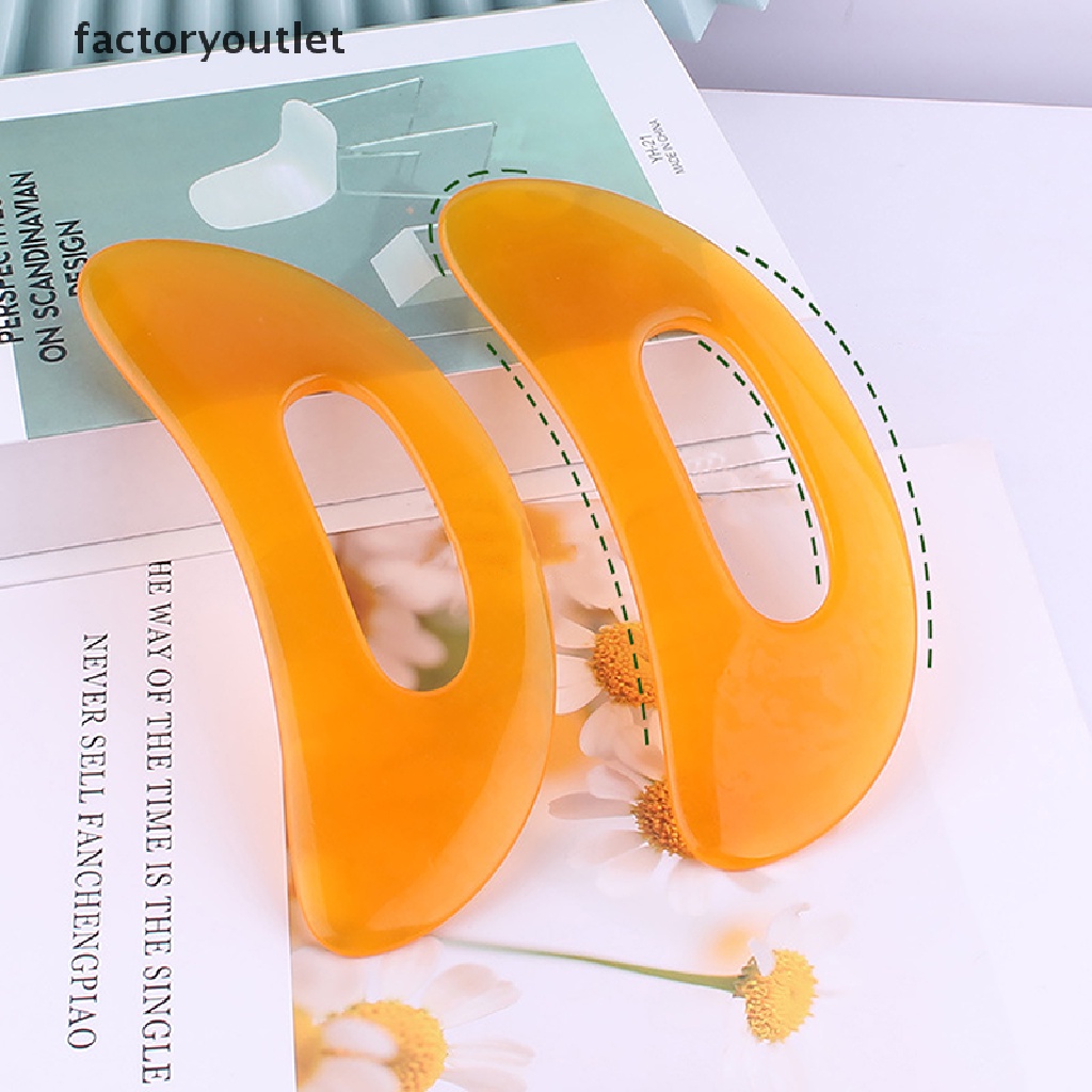 Dụng cụ cạo mát xa guasha đá resin tổng hợp tự nhiên QWD