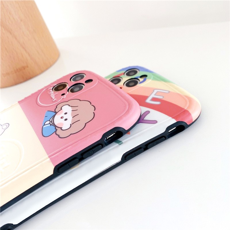 Ốp lưng iphone Gấu và bé IMD viền cong dày dặn 5/5s/6/6plus/6s/6splus/7/7plus/8/8plus/x/xr/xs/11/12/pro/max/plus/promax | BigBuy360 - bigbuy360.vn