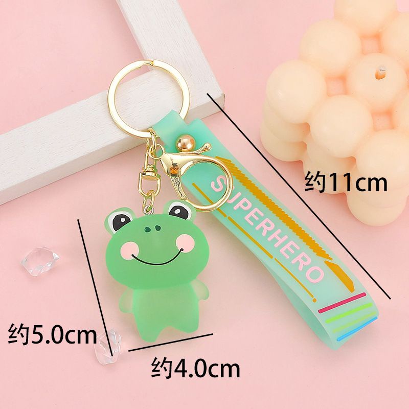 Móc khóa hoạt hình siêu dễ thương.Móc khóa thỏ, ếch, gấu , vịt trang trí ba lô, túi sách..