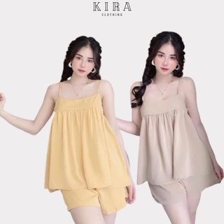 Sét bộ 2 dây nữ bộ ngủ 2 dây nữ sexy vải lụa trơn mềm mát mẻ