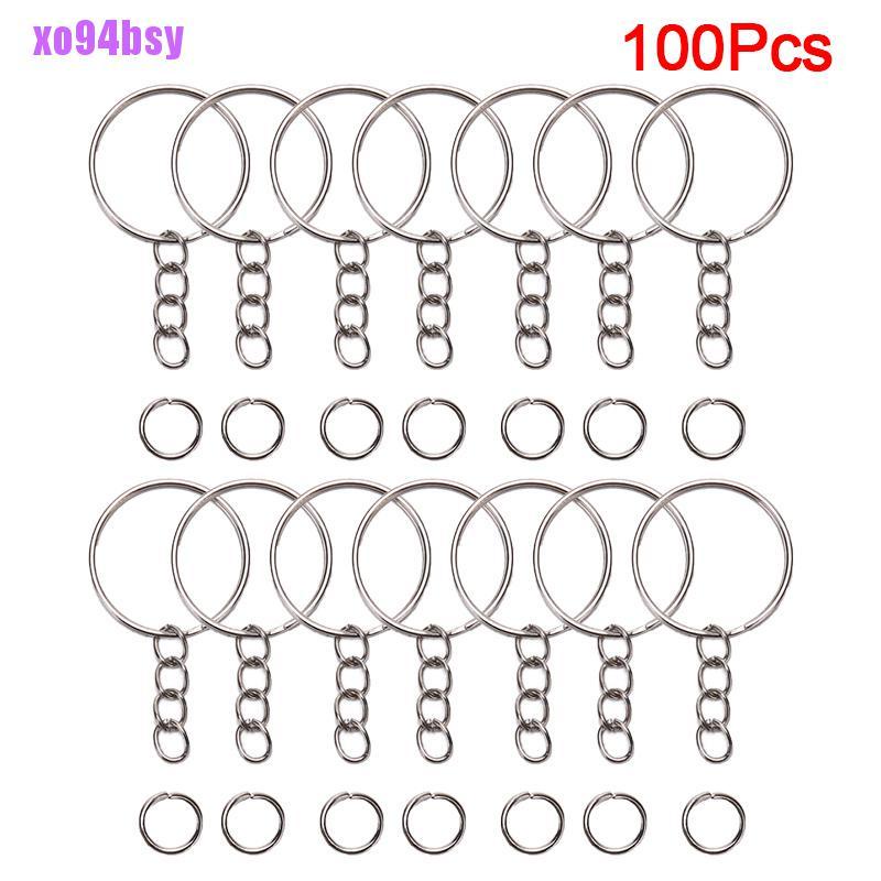 Set 100 Vòng Móc Khóa xo94bsy Dùng Làm Trang Sức DIY