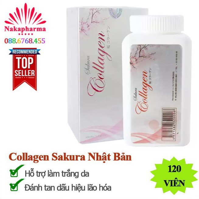 Viên Uống Collagen Sakura Của Nhật 60.000mg - Viên Uống Làm Đẹp Da, Chống Lão Hoá