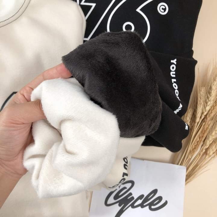 ÁO NỈ SWEATER LÓT BÔNG FORM RỘNG UNISEX | BigBuy360 - bigbuy360.vn