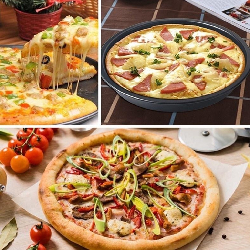 Khuôn Thép Carbon Tròn Nướng Bánh Pizza Chuyên Dụng