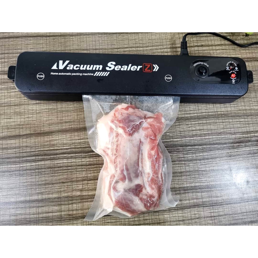 Máy Hút Chân Không - Hút Thực Phẩm Kèm Hàn Miệng Túi Vacuum Sealer ( Tặng 10 túi hút )