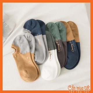 Tất thấp cổ nam hiệu Cheemy, vớ nam cố thấp chất cotton thoáng khí co dãn loại đẹp
