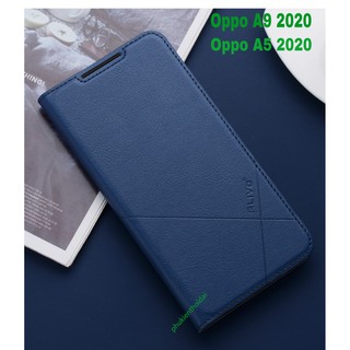 Bao da Oppo A5 2020 / A9 2020 dùng chung hiệu Alivo nắp kín mềm mịn gọn nhẹ cao cấp 1