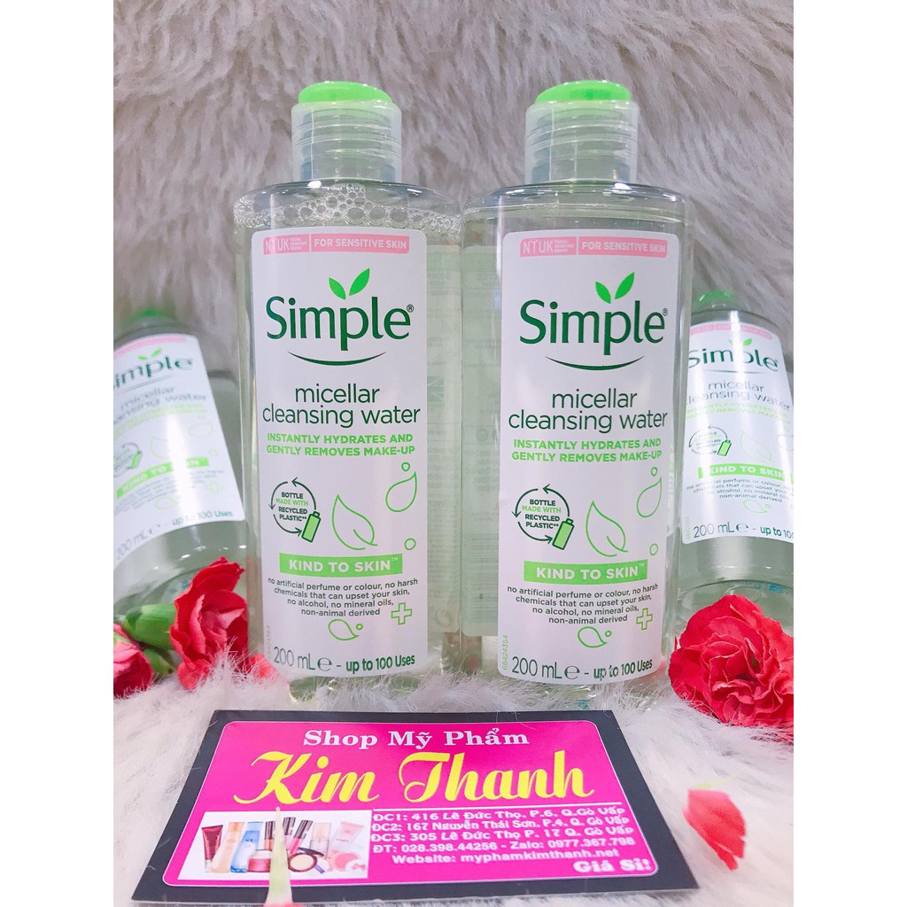 Nước Tẩy Trang Simple Kind To Skin Micellar