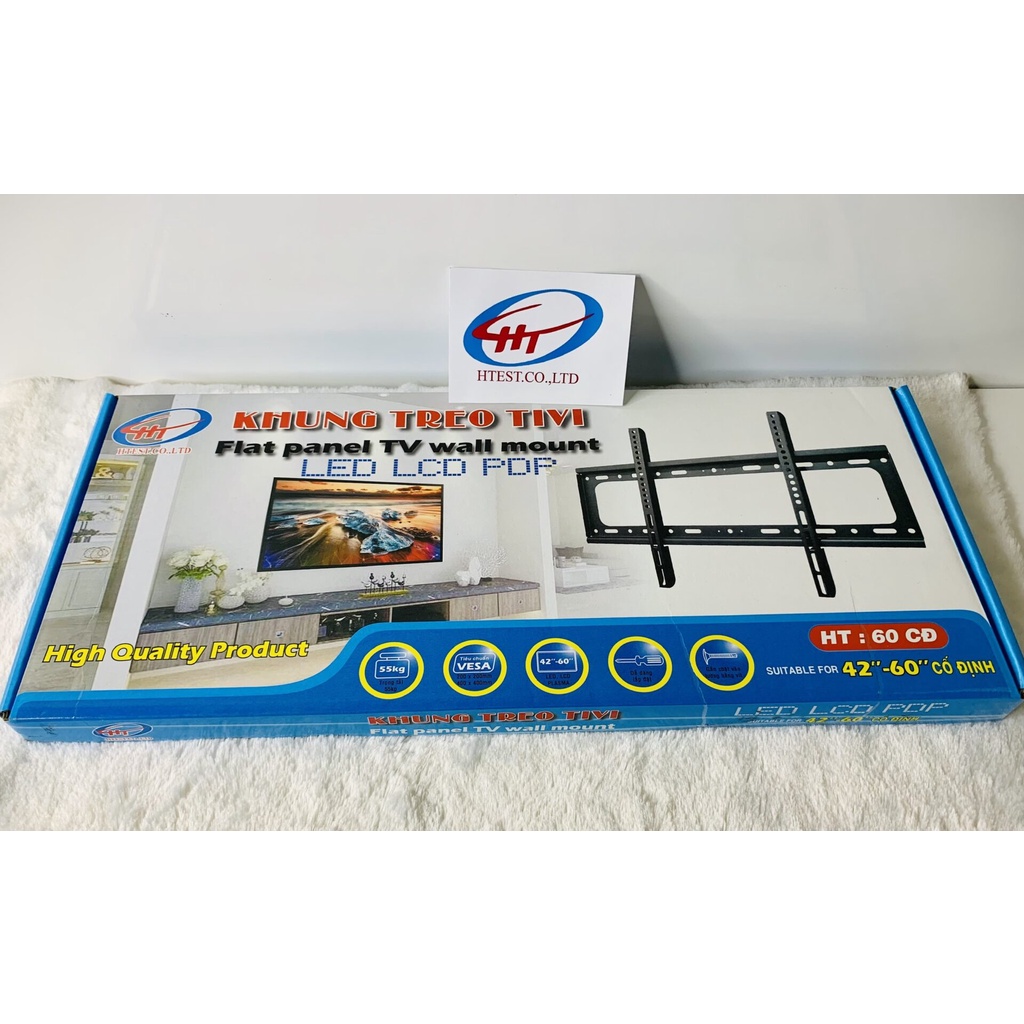 Giá treo tivi, Khung treo TV 42″-60″ Cố định Led bản HT
