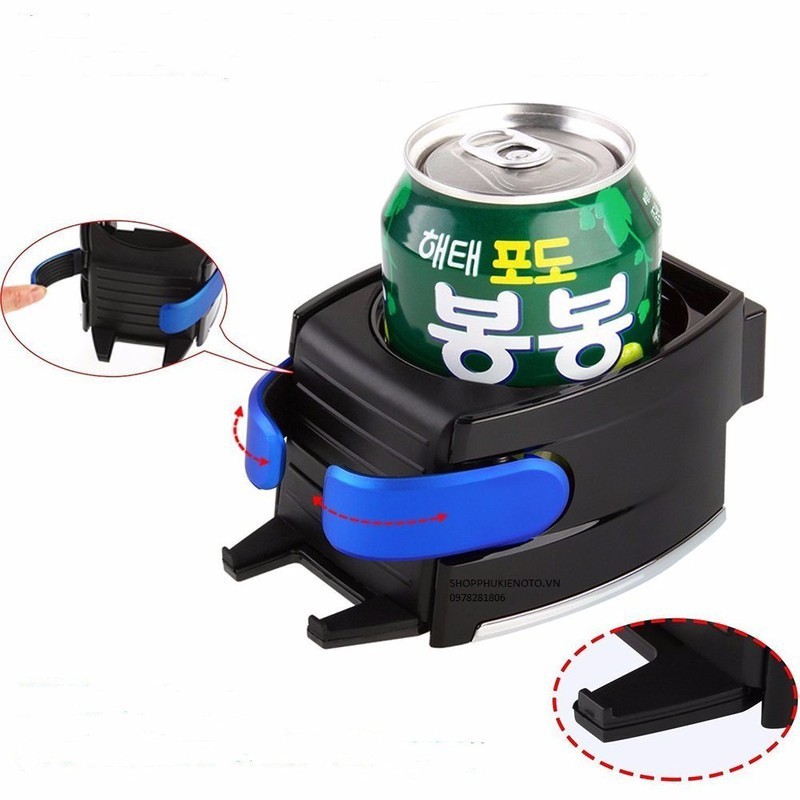 GIÁ ĐỂ CỐC NƯỚC VÀ KẸP ĐIỆN THOẠI TRÊN Ô TÔ: