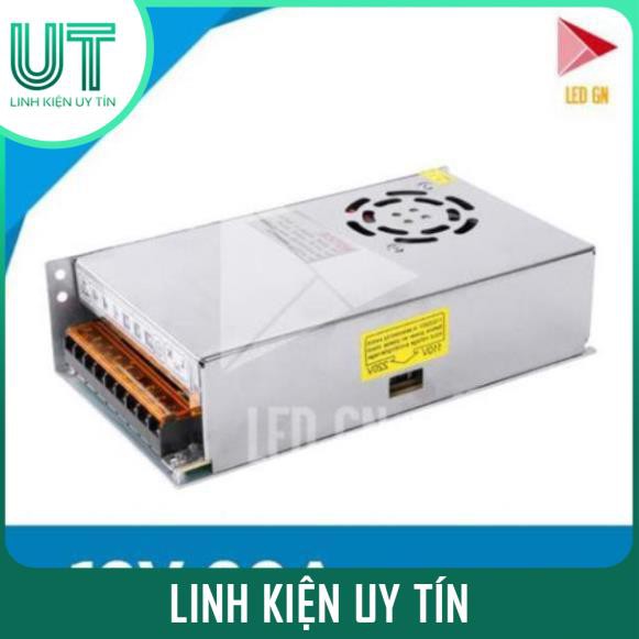 Nguồn 12V 20A Có Quạt - Chuyển Đổi Điện Áp 220V về 12V 20A - 80% Công Suất