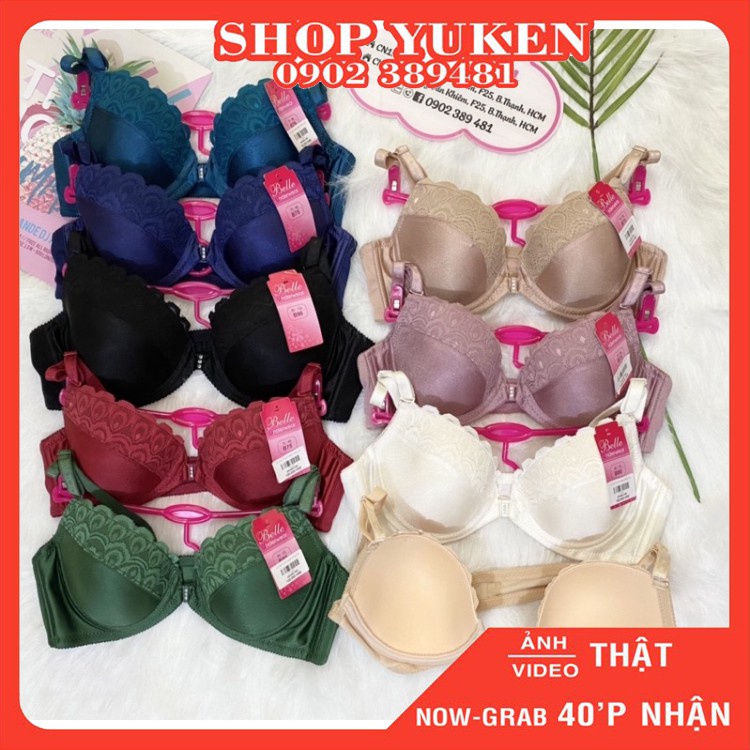 Áo Ngực Cài Trước Không Mút Có Gọng Bella Hàng Việt Nam Mỏng A1000.ab61