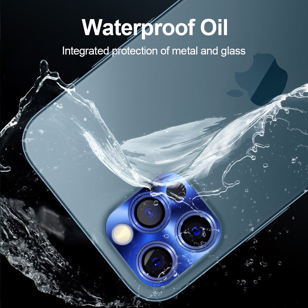 Full protection Aluminum camera lens protection for iPhone13 13pro 13promax 12 11 Pro Max 12 mini tempered glass protector