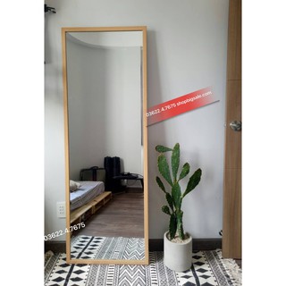 Gương soi toàn thân bọc gỗ bản 3cm