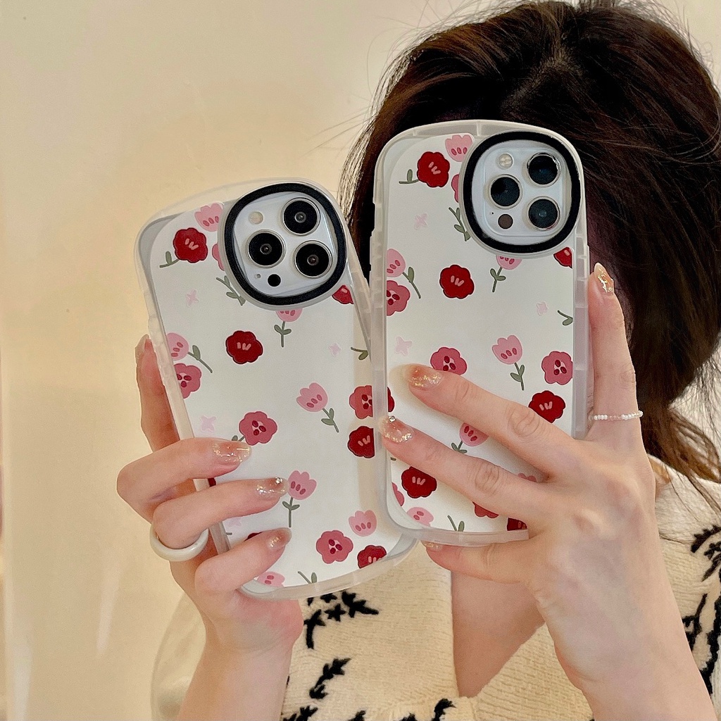 Flower small fresh flowers cute cartoon TPU iphone 13 12 11 pro max x xr xsmax 7 8 Plus SE3 2022 Soft case protection cover casing
