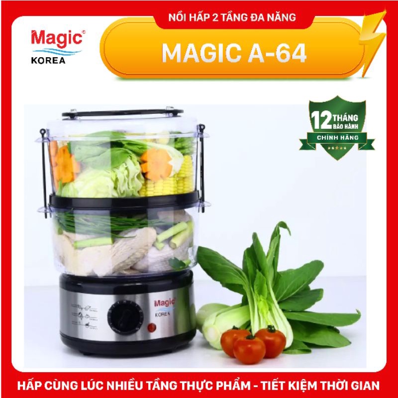 Máy Hấp Thực Phẩm Magic Korea A64