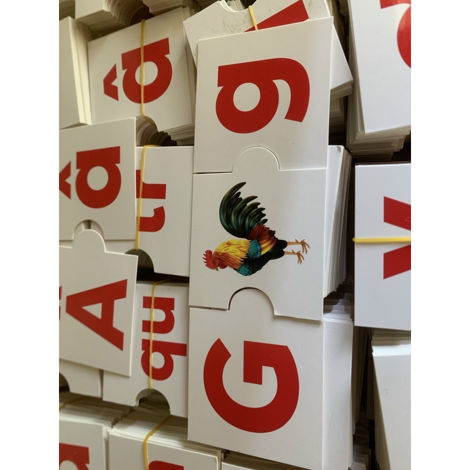 Bộ Thẻ Chữ Cái - Ghép Hình - Ghép Vần Tiếng Việt - Flash Card Cho Bé Từ 0-6 Tuổi