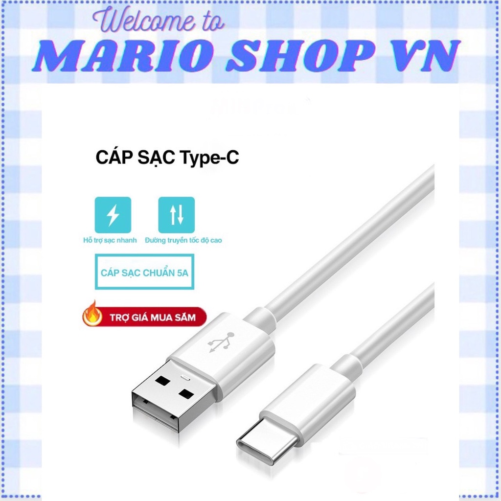 Cáp sạc nhanh Oppo 3A chân TypeC