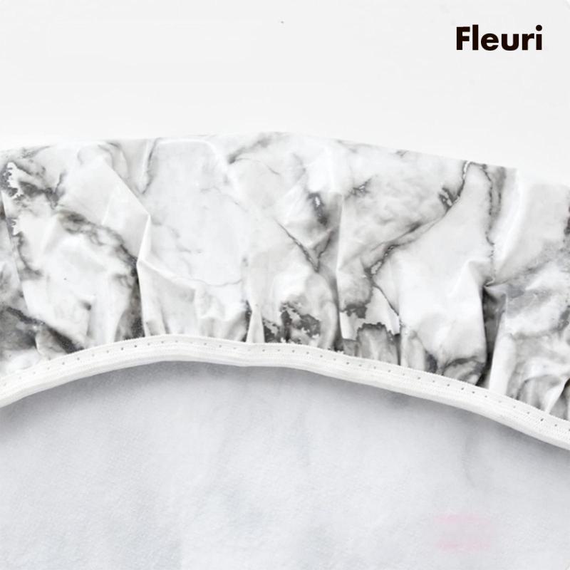 Set 100 Khăn Trải Bàn Tròn Họa Tiết Đá Hoa Cương Màu Trắng Chống Thấm Nước