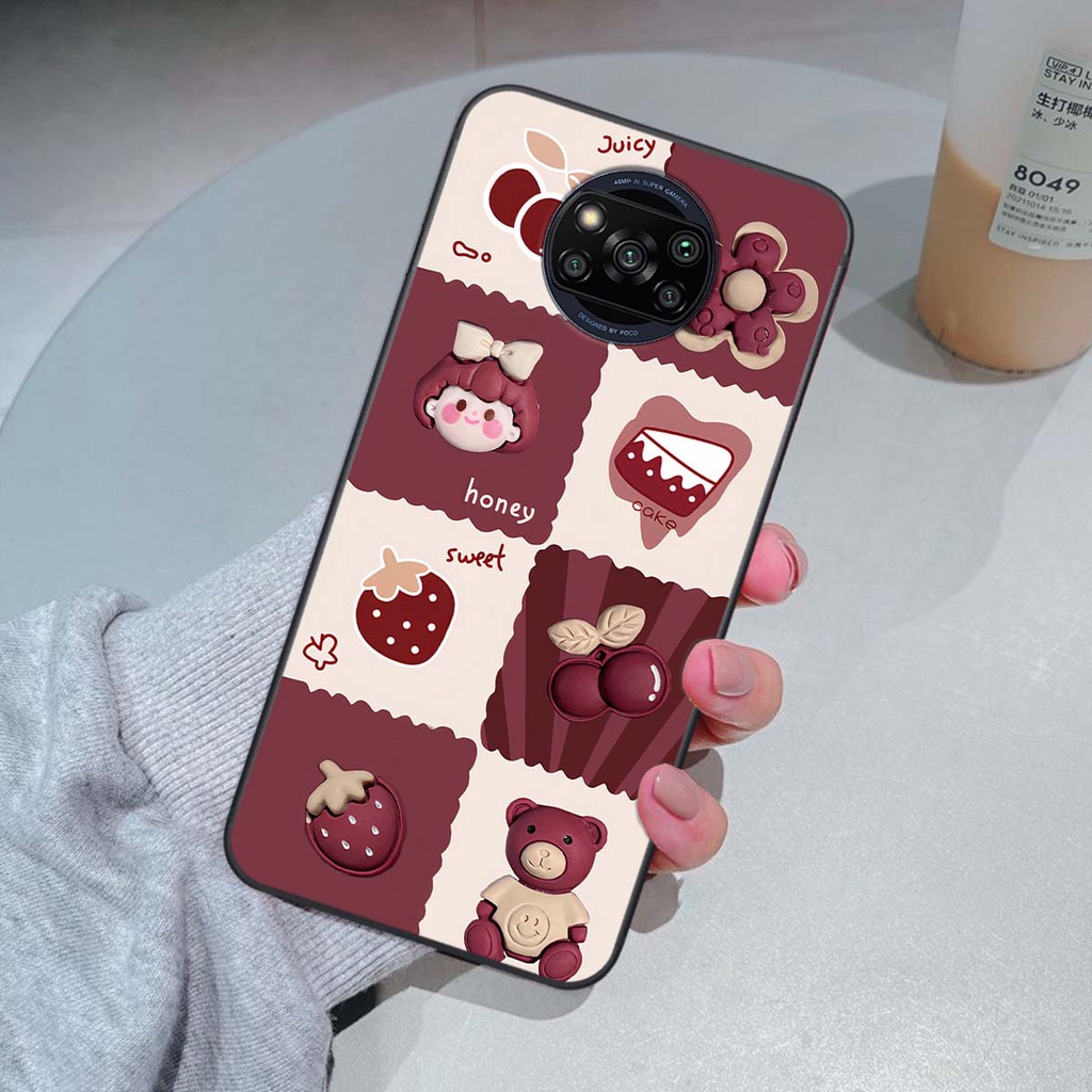 Ốp Xiaomi Poco X3 / Poco X3 Pro in hình trái tim, caro kẹo ngọt đầy cá tính siêu đẹp siêu chất