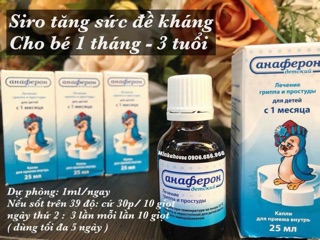 Siro tăng đề kháng nga anaferon