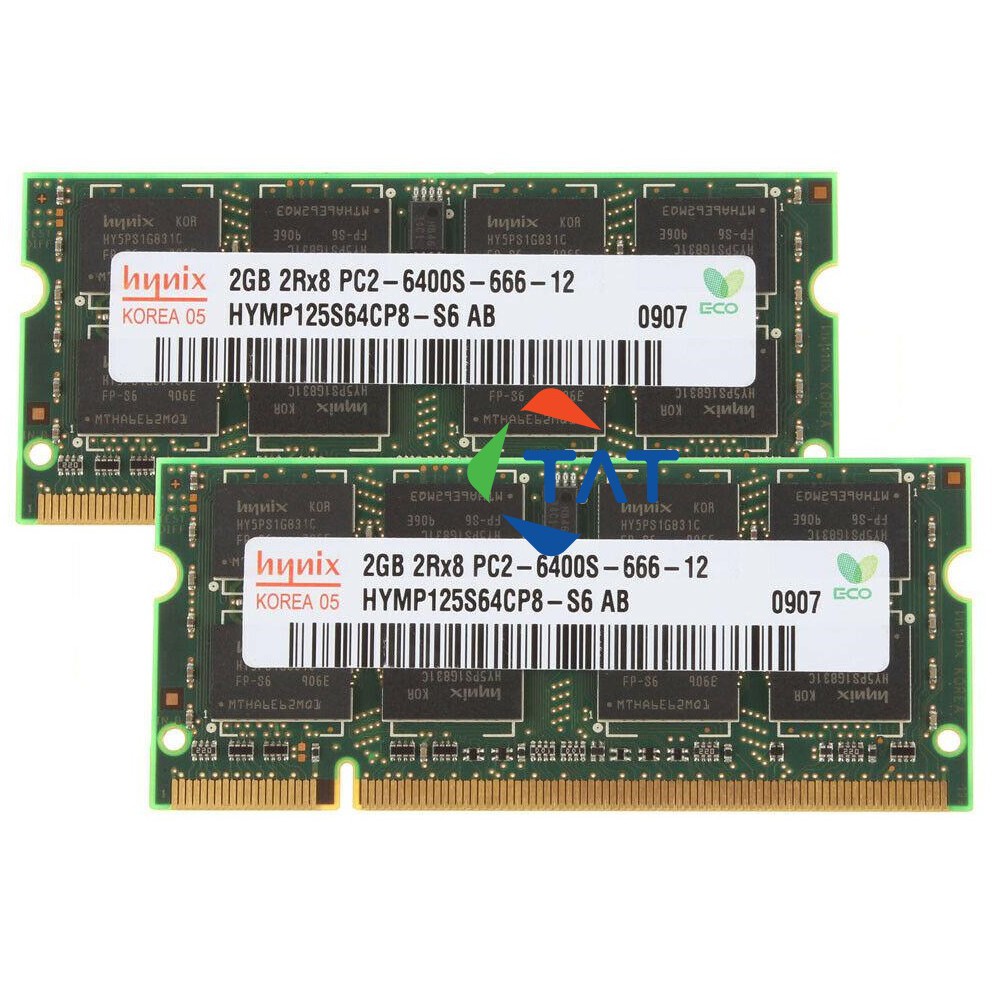 Ram Laptop 2GB DDR2 800MHz 667MHz PC2-6400/5300 Samsung Kingston Hynix Elpida Dùng Cho Máy Tính Xach Tay MacBook Giá Tốt