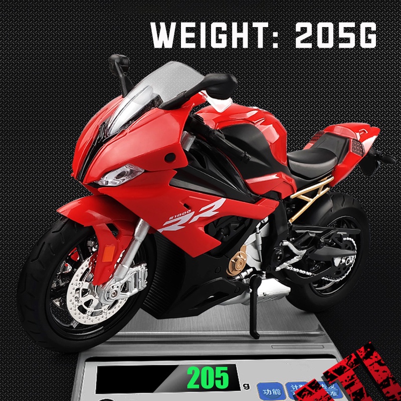 Mô Hình Xe Mô Tô BMW S1000RR Bằng Hợp Kim Tỉ Lệ 1: 12