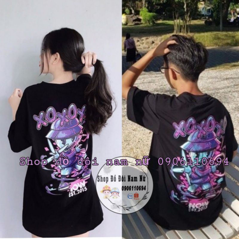 🐻Áo Phông Đôi - Áo Nhóm Nam Nữ Tay Lỡ Unisex Freesize In Hình 🐻 Xinh Đẹp Xịn Sò