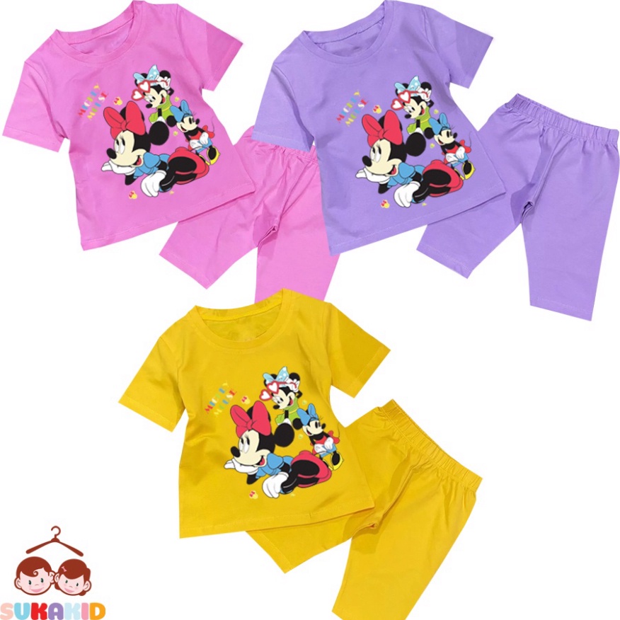 ( Km ) Combo 3 Đồ bộ tay ngắn quần lửng hình 3 CON METKE sườn be từ 6kg-29kg.BDBG64.