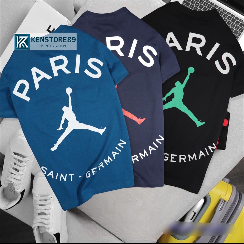 Áo thun nam cổ tròn PARIS phong cách vải cotton KENSTORE89 ATV223