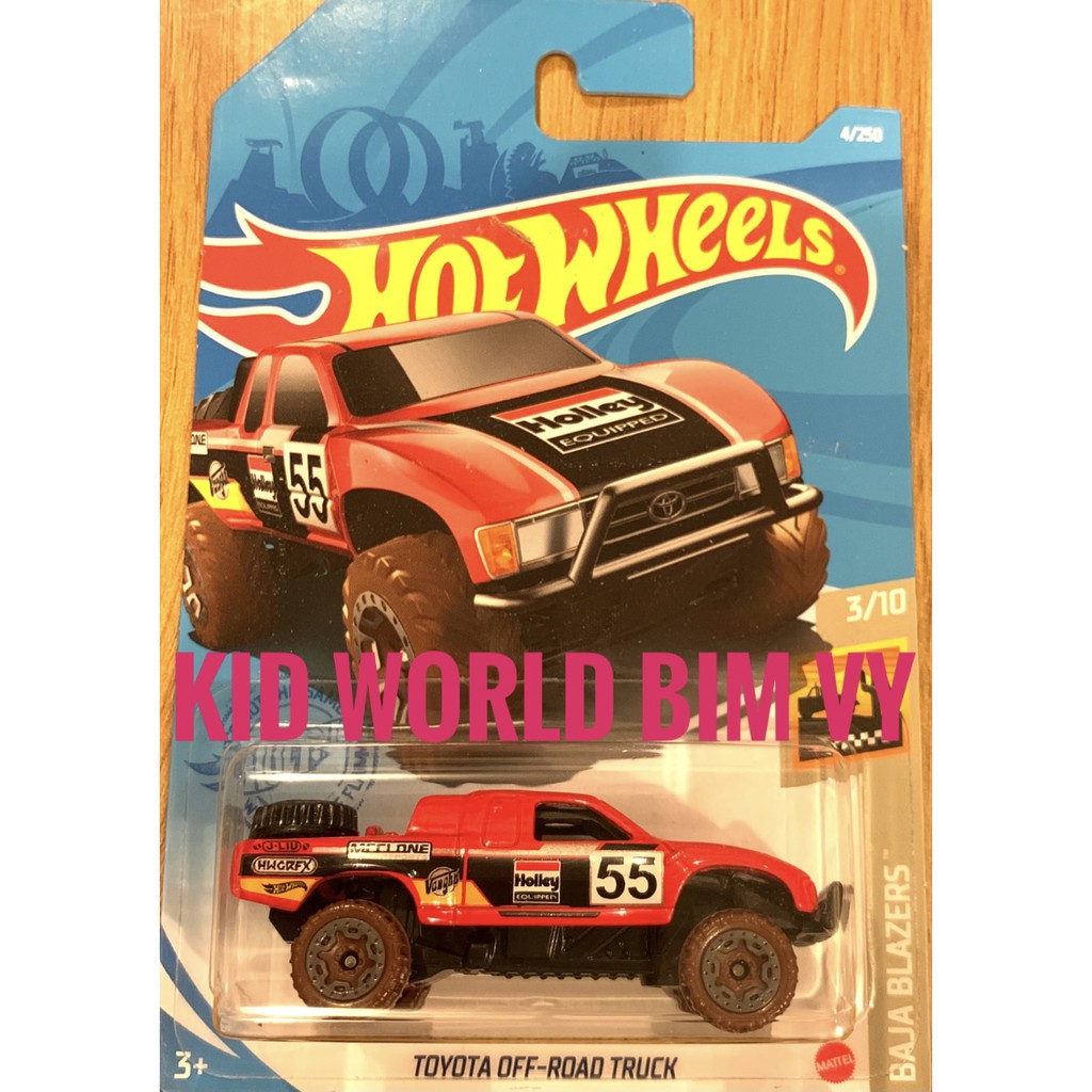 Xe mô hình Hot Wheels basic Bán tải Toyota Off-Road Truck GTC49.