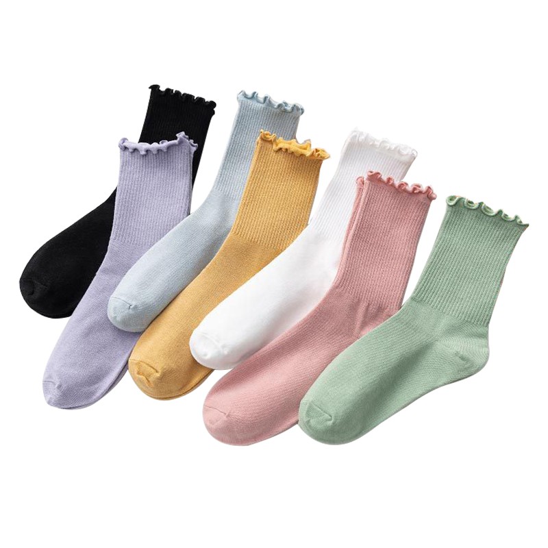 Vớ Cotton Màu Sắc Kẹo Ngọt Hình Nấm Dễ Thương Cho Bé Gái