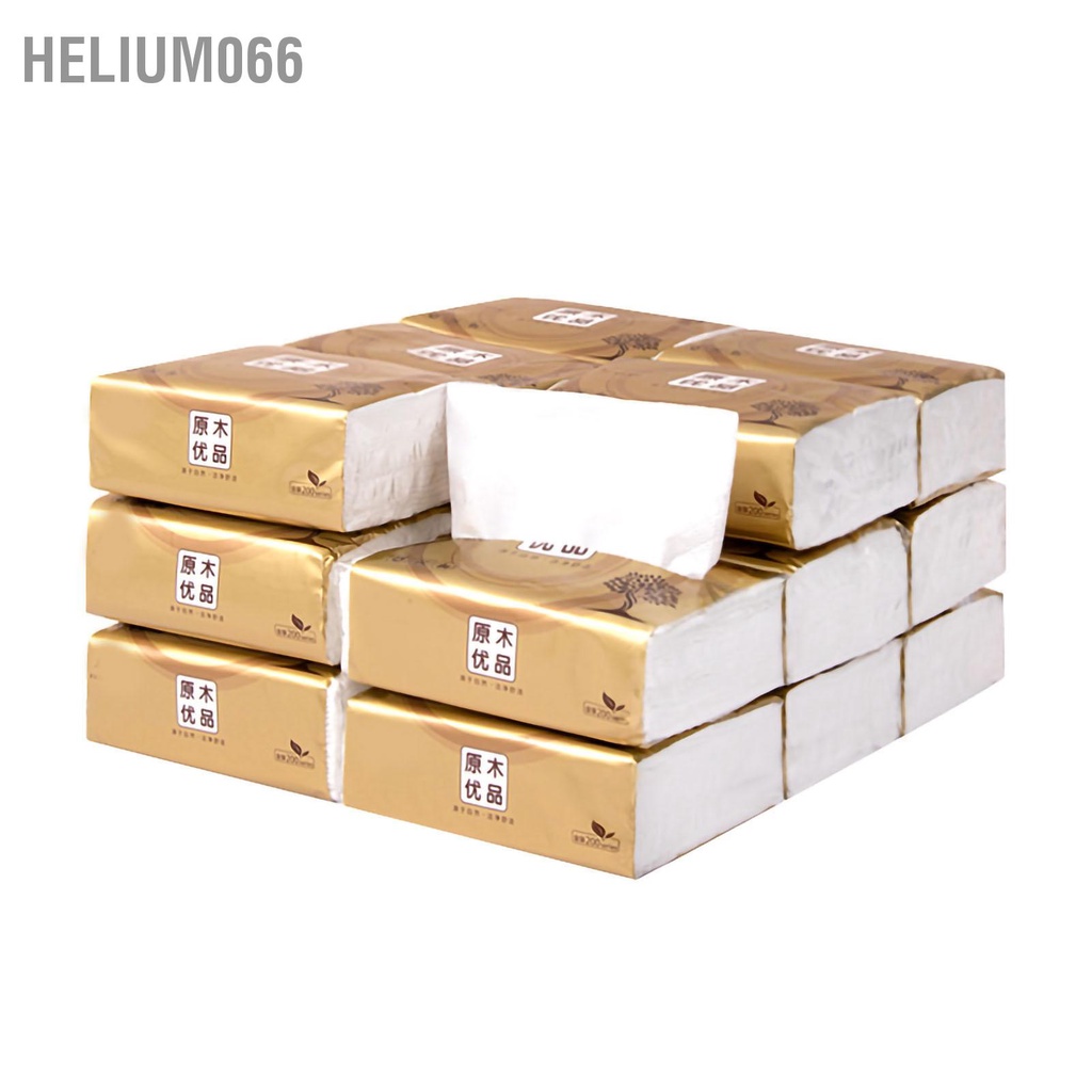 Set 200 Khăn Giấy Lau Mặt 4 Lớp Siêu Mềm Dùng Một Lần Cho Gia Đình