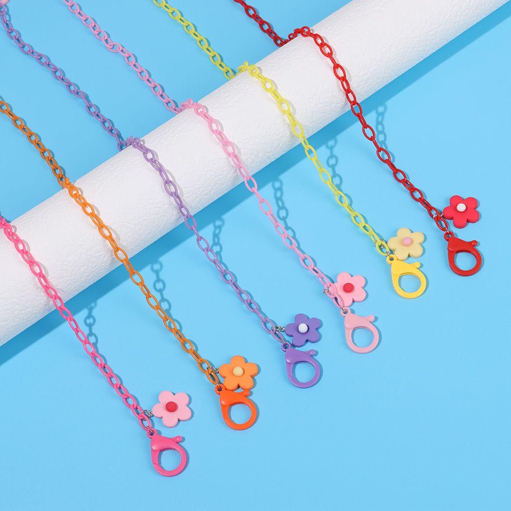 HS Dây Đeo Mắt Kính Bằng Acrylic Họa Tiết Hoa Xinh Xắn Tiện Dụng Cho Trường Học
