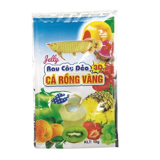 Bột rau câu dẻo 3D cá rồng vàng 10g