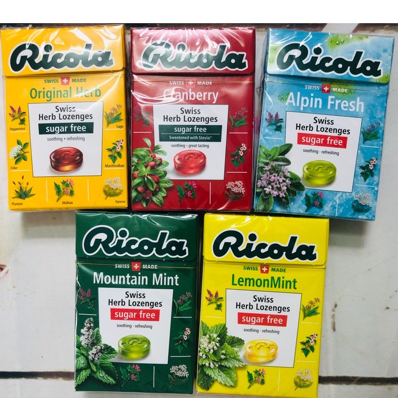 Kẹo ngậm thảo dược Ricola Thuỵ Sỹ 45g