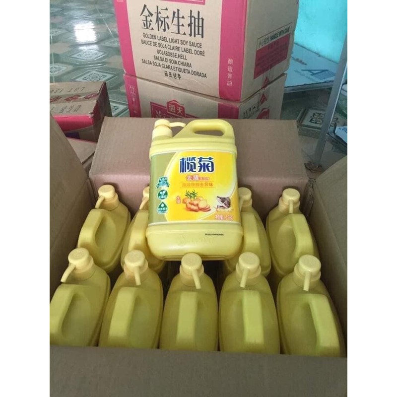 Nước rửa bát gừng chuẩn nội địa Trung Quốc ạ 1 can 1,5 lít