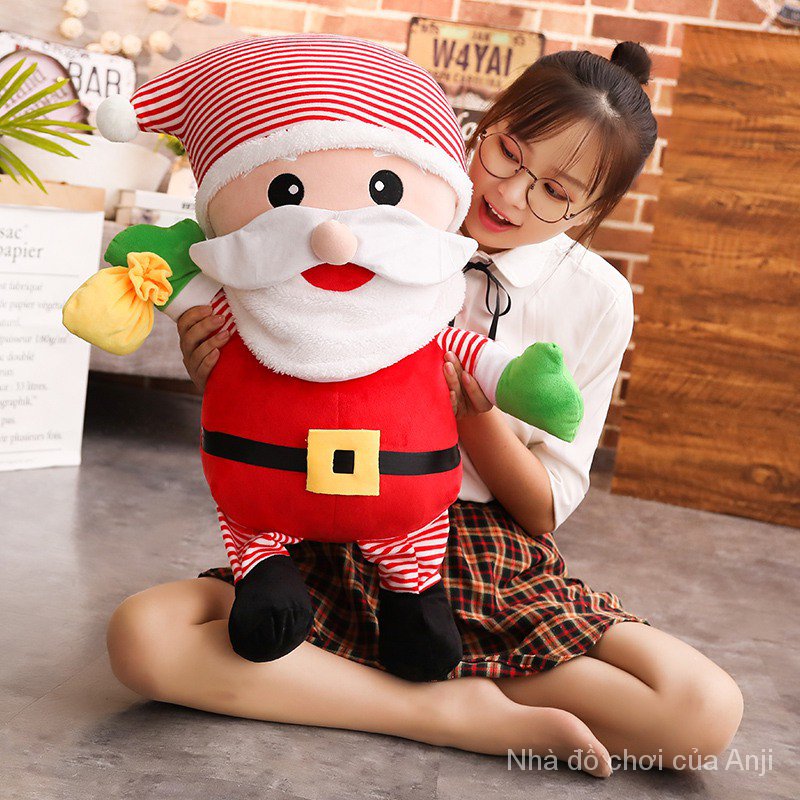 Mô Hình Nhân Vật Ông Già Noel Nhồi Bông Đáng Yêu 15-50cm