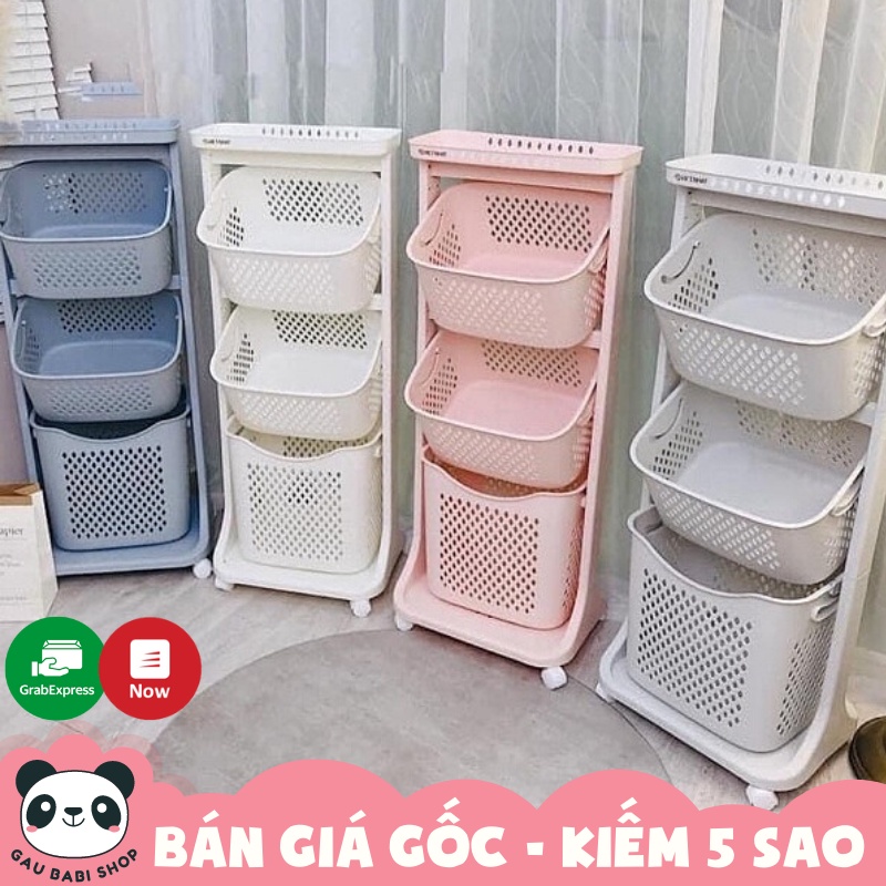 FREESHIP !!! Kệ đựng đồ đa năng 4 tầng có bánh xe Việt Nhật 5567