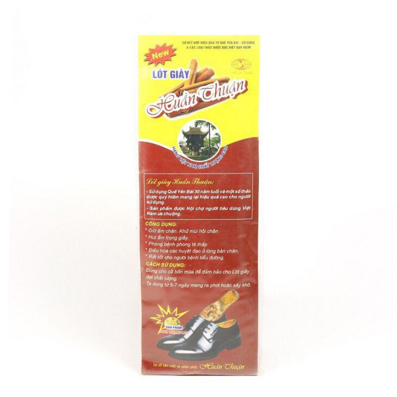 2 miếng lót giày hương quế trần chỉ_ lót quê khử mùi hôi hiệu quả mã 01