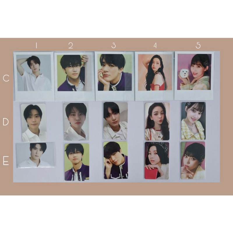 PHOTOCARD OFF AESPA NCT SEASON GREETINGS 2022 bo góc trang trí phòng