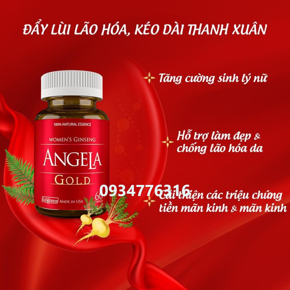 Viên uống ANGELA GOLD tăng cường sinh lý nữ (15 viên)
