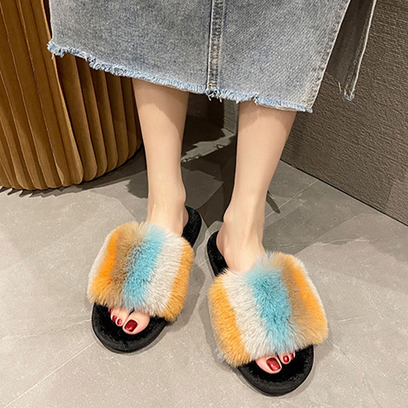 Dép bông đi trong nhà QIAOYILUO thiết kế mới cao cấp thời trang