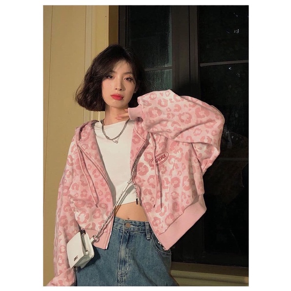 🎀Áo khoác báo hồng 🎀