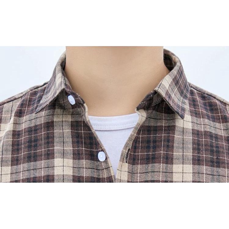Áo Sơ Mi Nam Dài Tay Kẻ Caro M-4XL