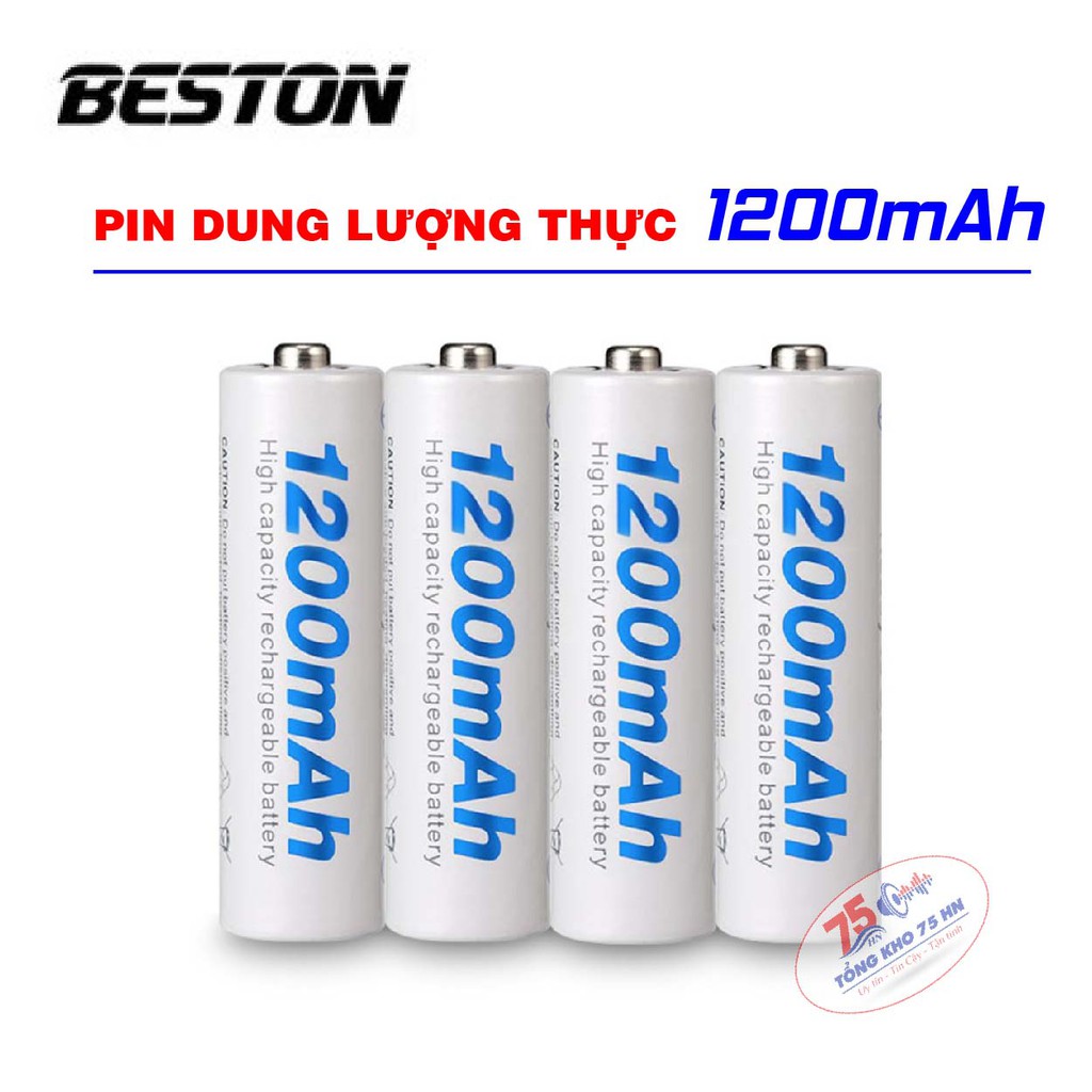 Pin AA hãng BESTON 1200mAh giá siêu tốt, bảo hành 1 tháng | Pin mic không dây, camera, pin điều khiển