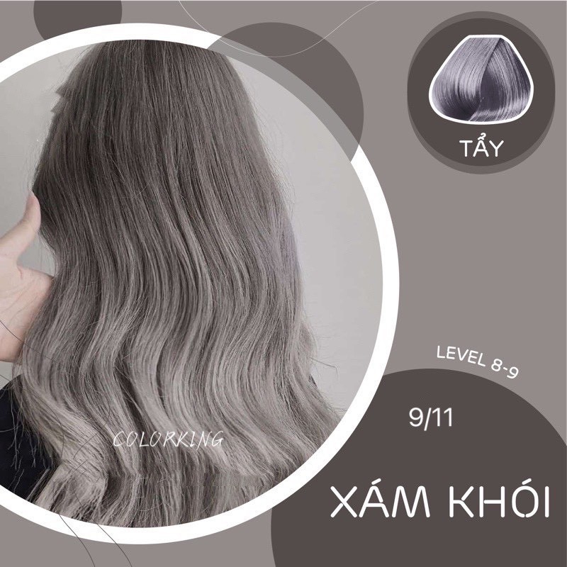 Thuốc nhuộm tóc Xám khói của COLORKING-CAITU